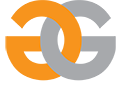 logo gg orange and gray